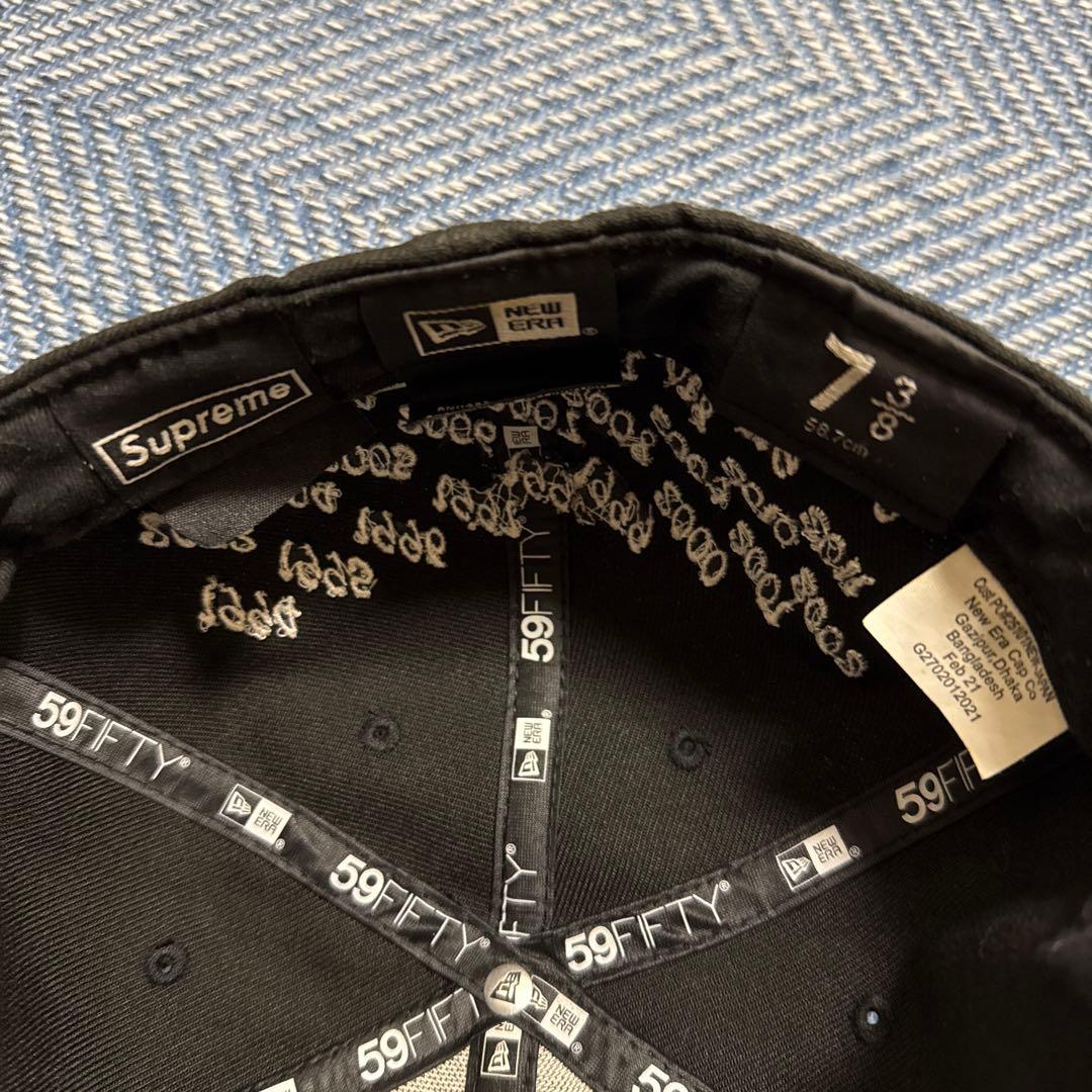 Supreme 59FIFTY キャップ 黒　かつきくん着用