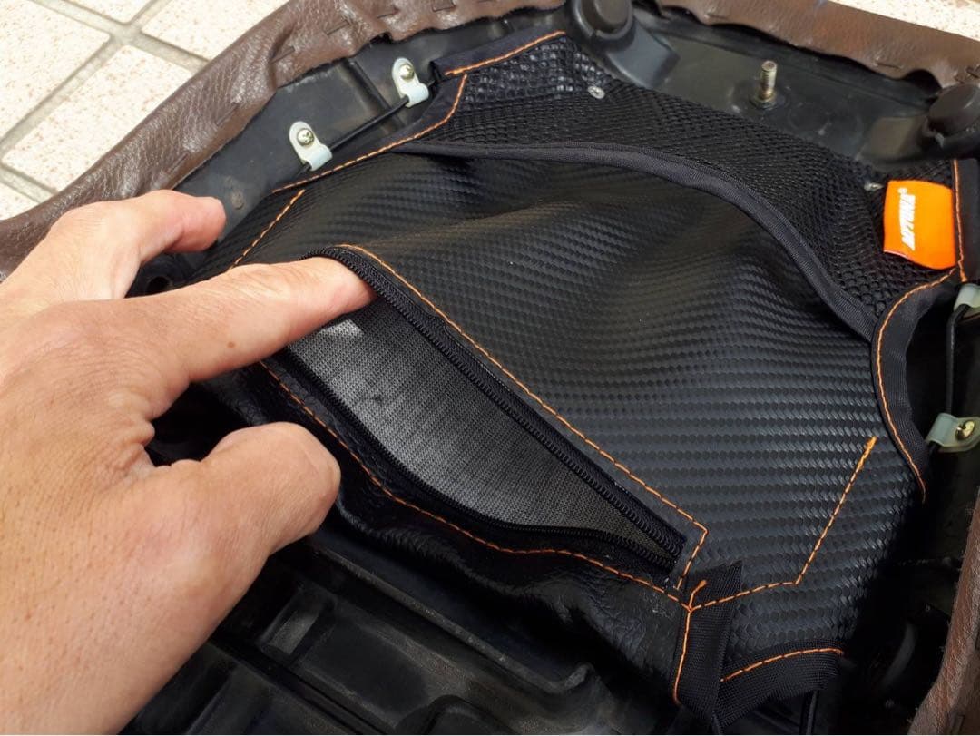 最終※FTR223 純正シート ブラウン 茶色 裏面 ポケットパーツ付き