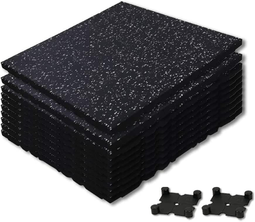 ホームジム用ゴムマット ゴムマット ジムマット 連結パーツ付き【 9枚セット】