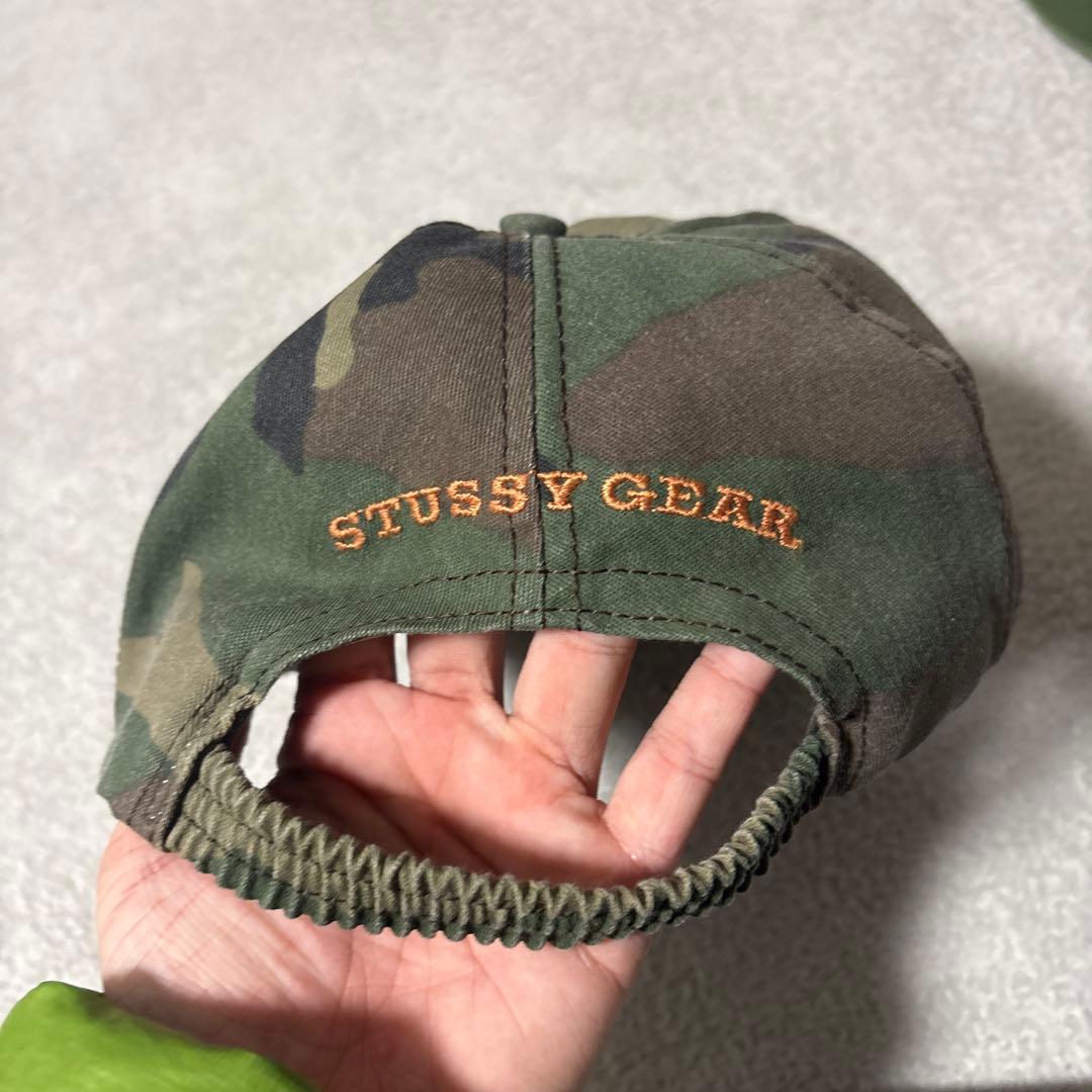 90s usa製 stussy カモ柄　迷彩　キャップ