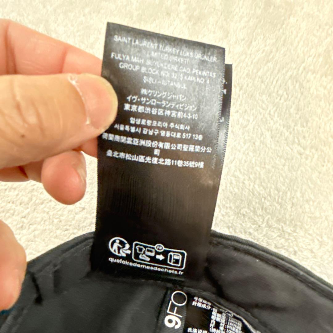 YSLサンローラン×ニューエラ　キャップ　ブラック　9FORTY 美品
