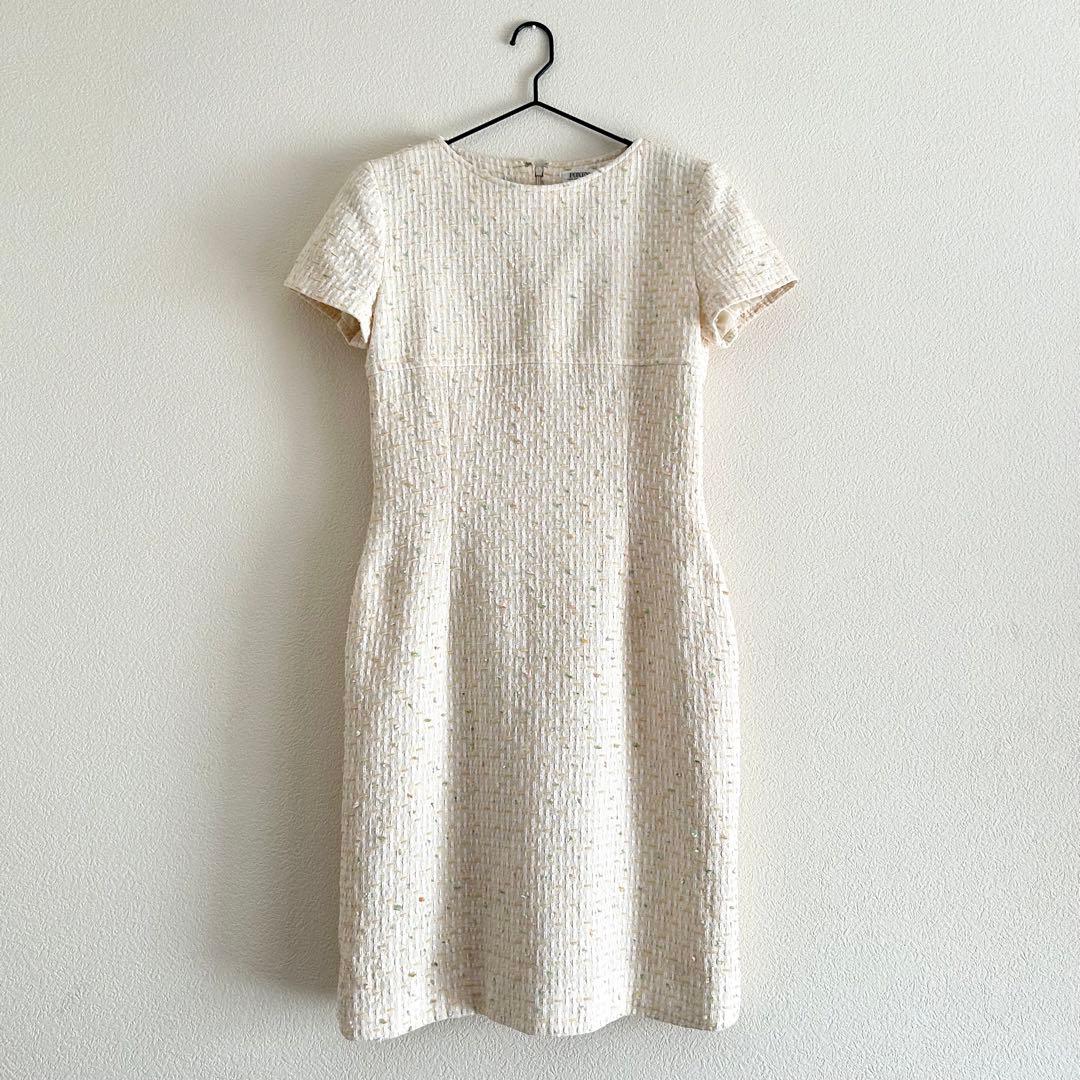 FOXEY BOUTIQUE フォクシー ツイードワンピース セレモニー 日本製