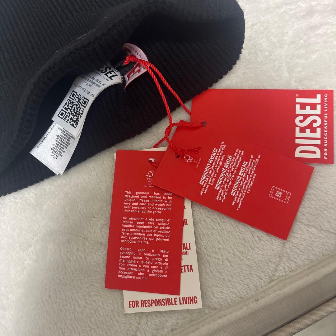 diesel ビーニー　ブラック新品未使用