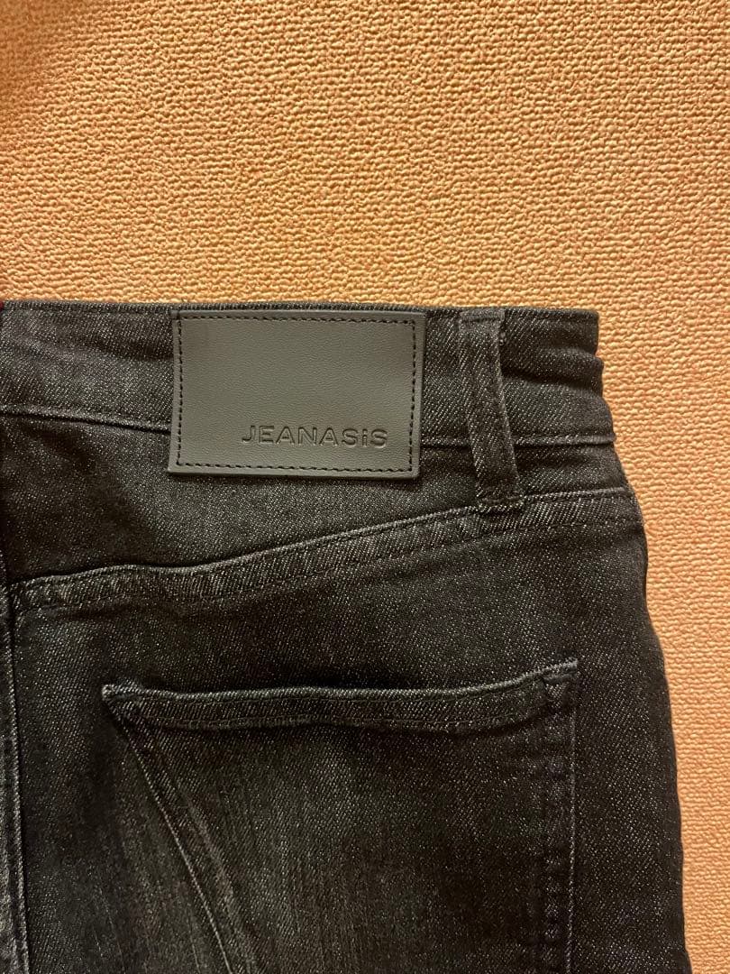 JEANASIS ストレッチフレアデニムブラック（09）,サイズS