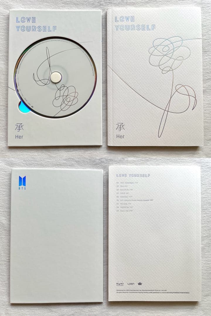 【未使用】 BTS「LOVE YOURSELF 承 'Her'」4形態セット