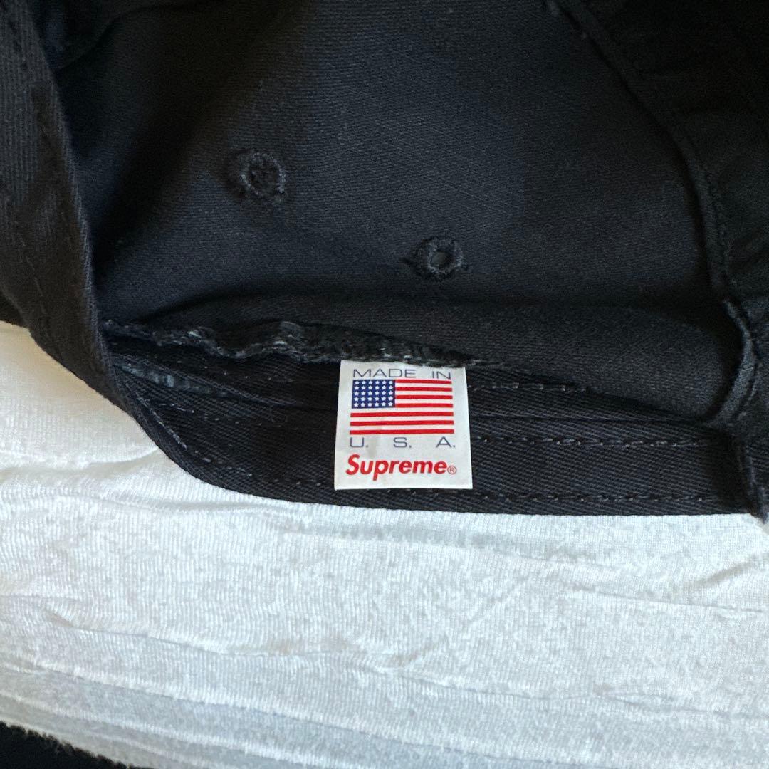 帽子 supreme camp cap box logo black