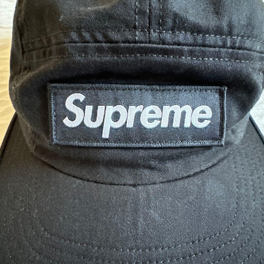 帽子 supreme camp cap box logo black
