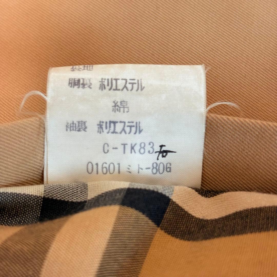 【美品】バーバリー トレンチコート ベルト付 ノバチェック ライナー付 M相当