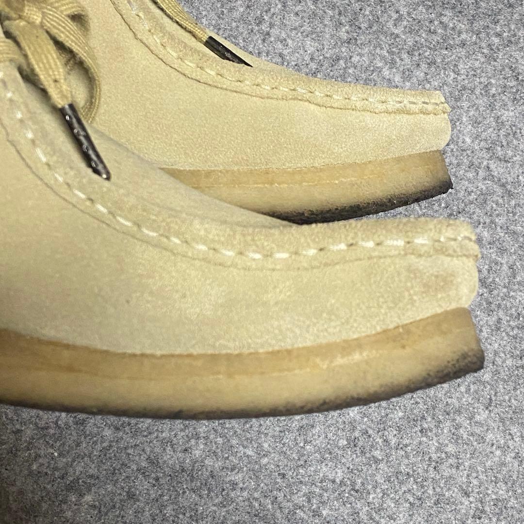 clarks クラークス　26.5 ワラビー ベージュ スエード モカシン