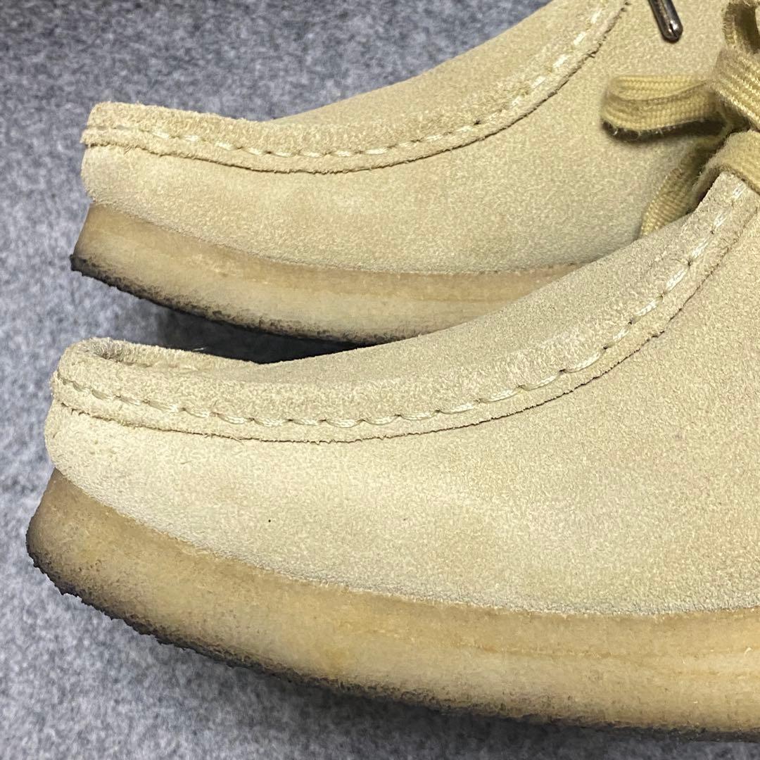 clarks クラークス　26.5 ワラビー ベージュ スエード モカシン