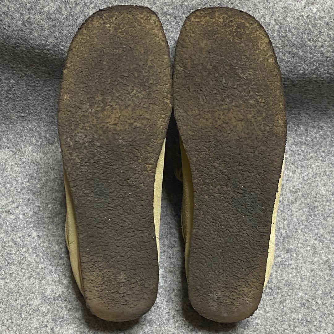 clarks クラークス　26.5 ワラビー ベージュ スエード モカシン
