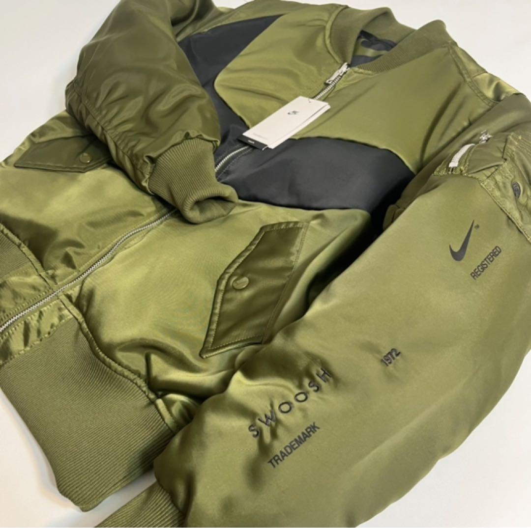 限定　NIKE ナイキ MA-1 タイプ スウッシュ ロゴ ジャケット