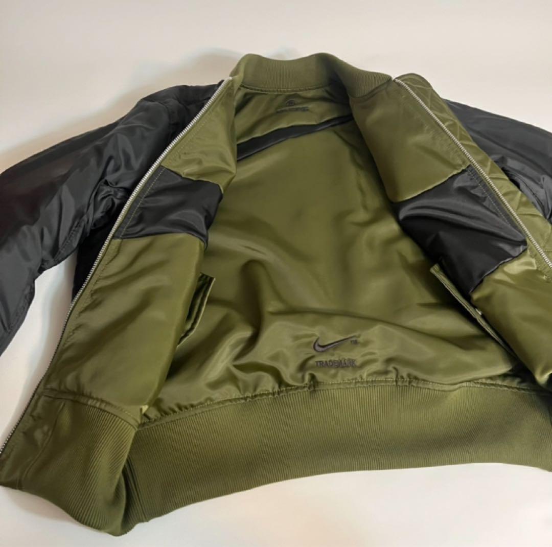 限定　NIKE ナイキ MA-1 タイプ スウッシュ ロゴ ジャケット