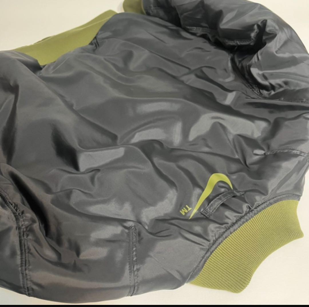 限定　NIKE ナイキ MA-1 タイプ スウッシュ ロゴ ジャケット