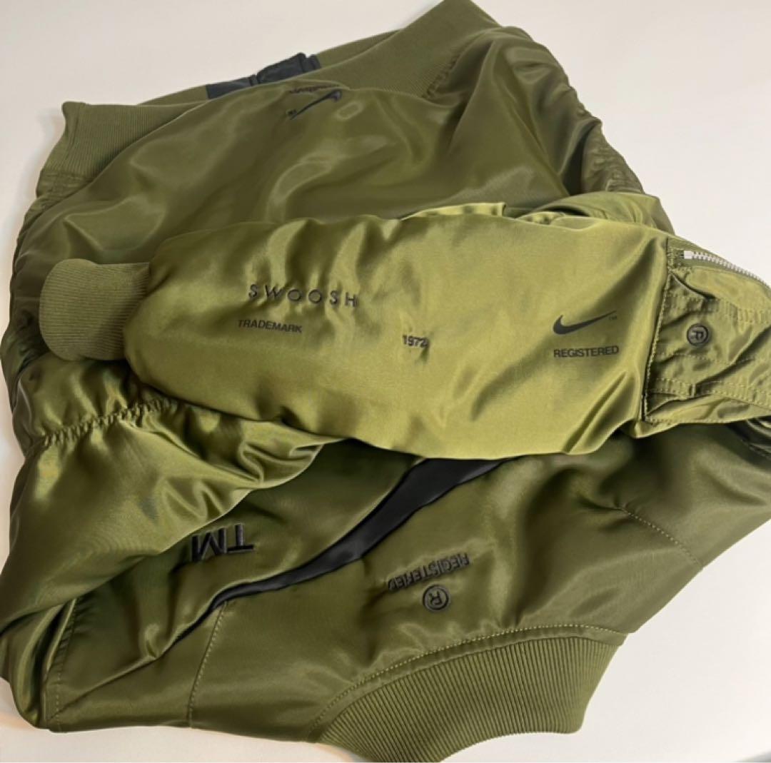 限定　NIKE ナイキ MA-1 タイプ スウッシュ ロゴ ジャケット