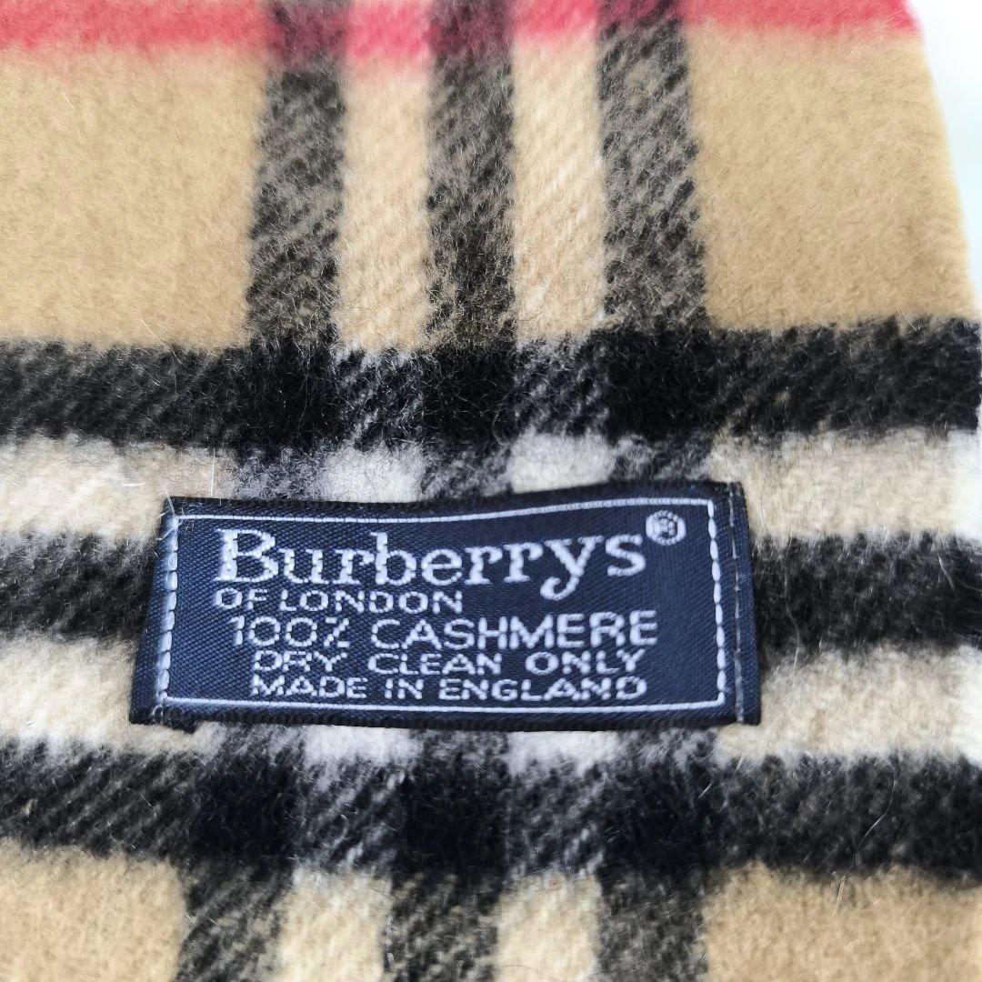 ✨美品✨ バーバリー ノバチェック マフラー カシミヤ100 ベージュ 英国製