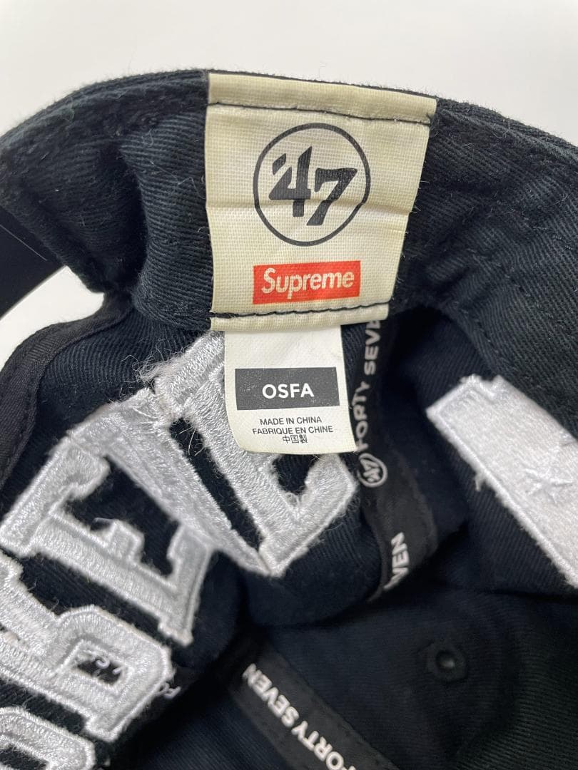 Supreme NFL Raiders 47 Brand 5パネルキャップ