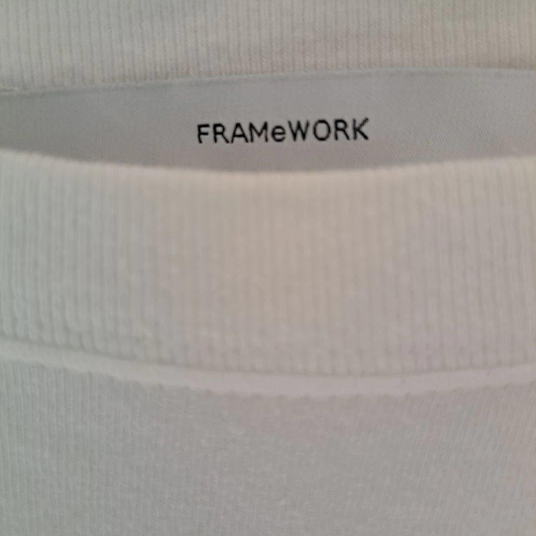 FRAMEWORK ロゴプリントハーフスリーブT　完売商品
