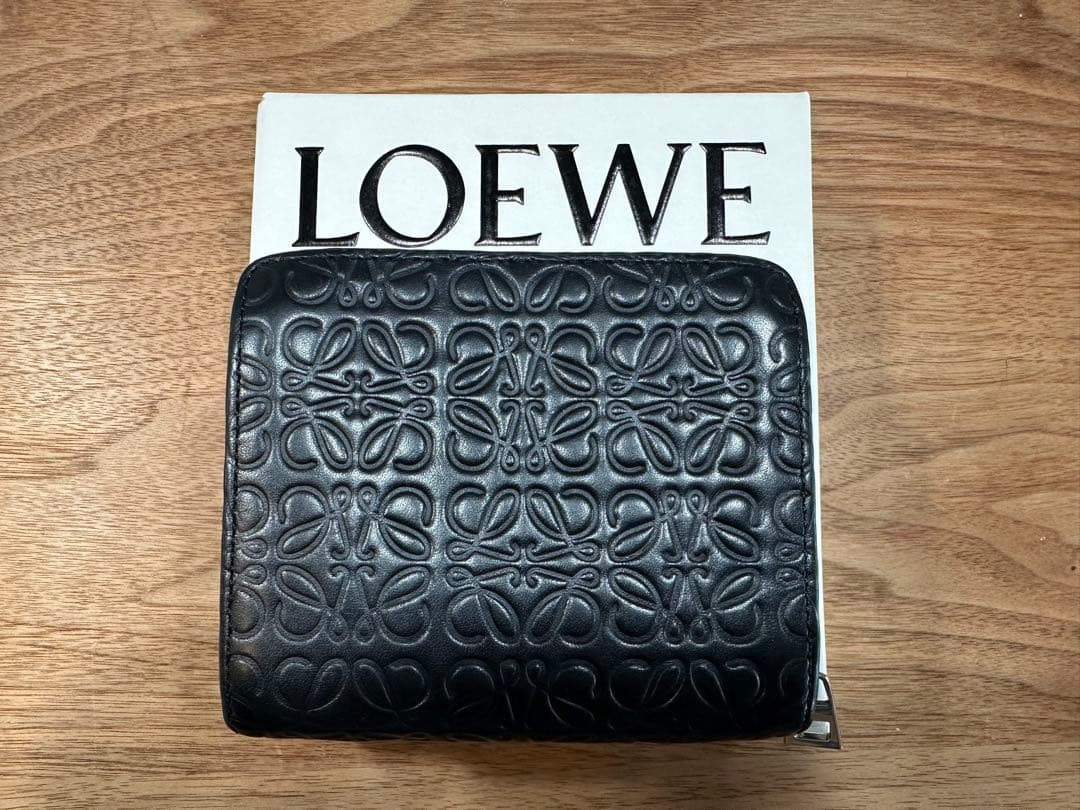 LOEWE 二つ折り財布 ブラック
