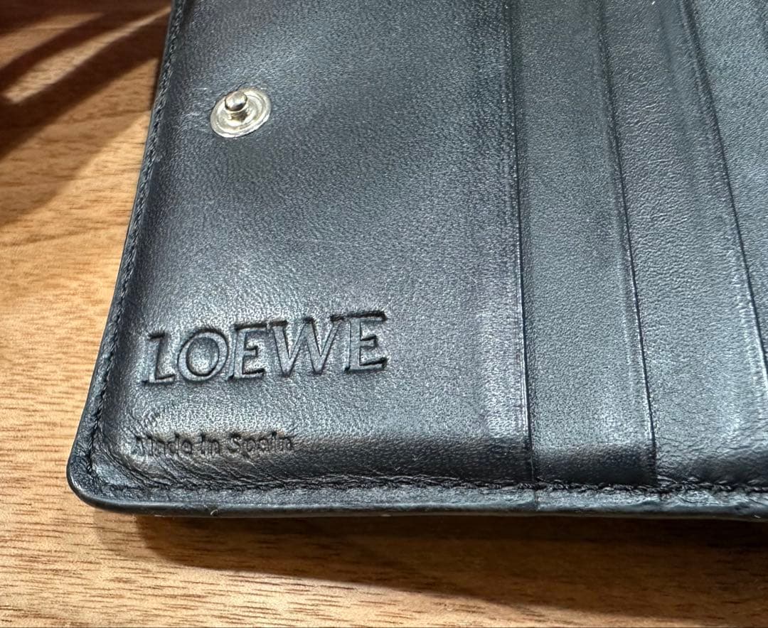 LOEWE 二つ折り財布 ブラック
