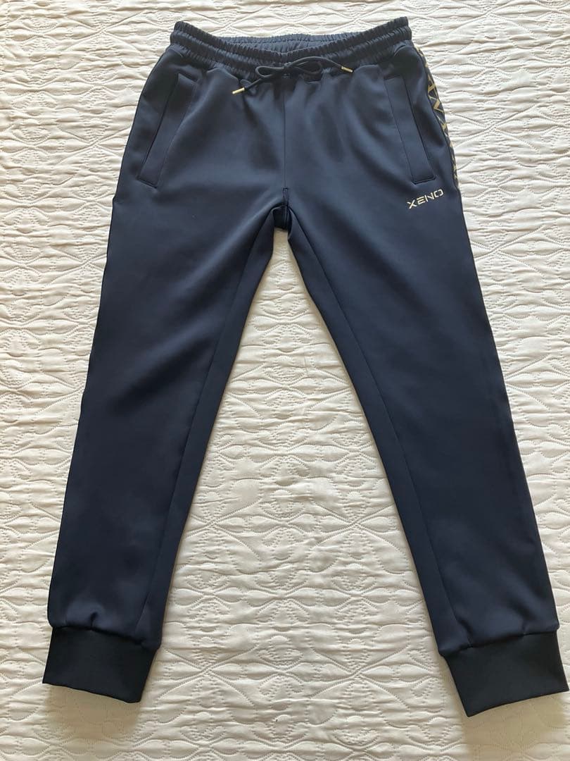 XENO ストレッチパンツ BLACK×GOLD Sサイズ