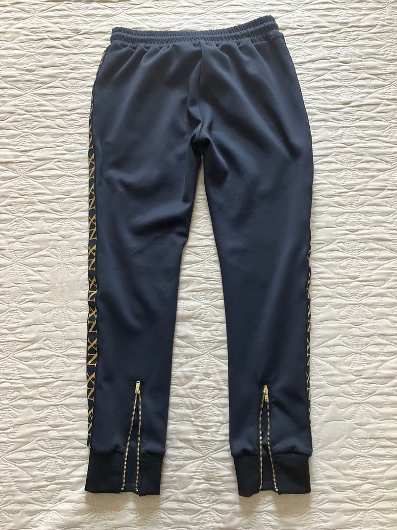 XENO ストレッチパンツ BLACK×GOLD Sサイズ