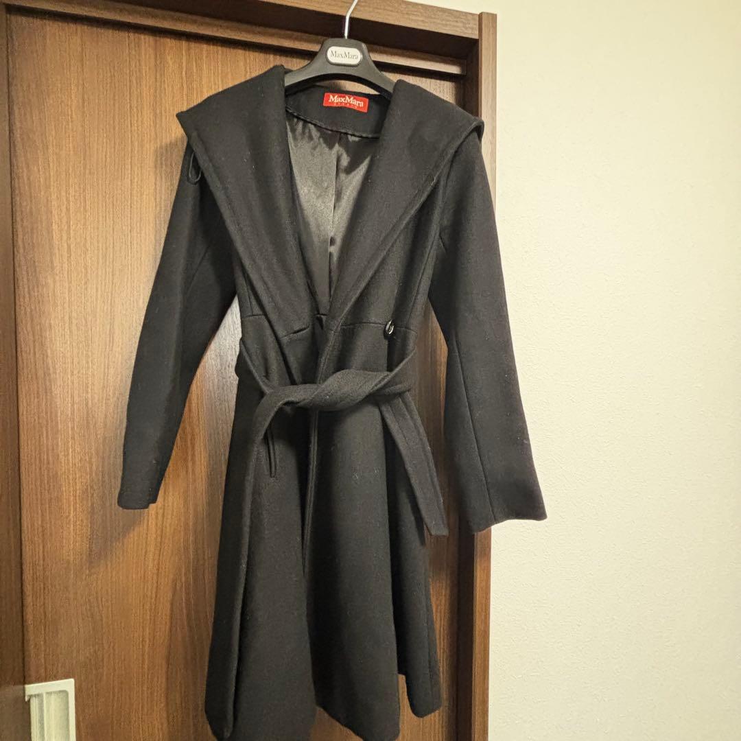 週末セール✨Max Mara Studio ロングコート　34サイズ　ブラック