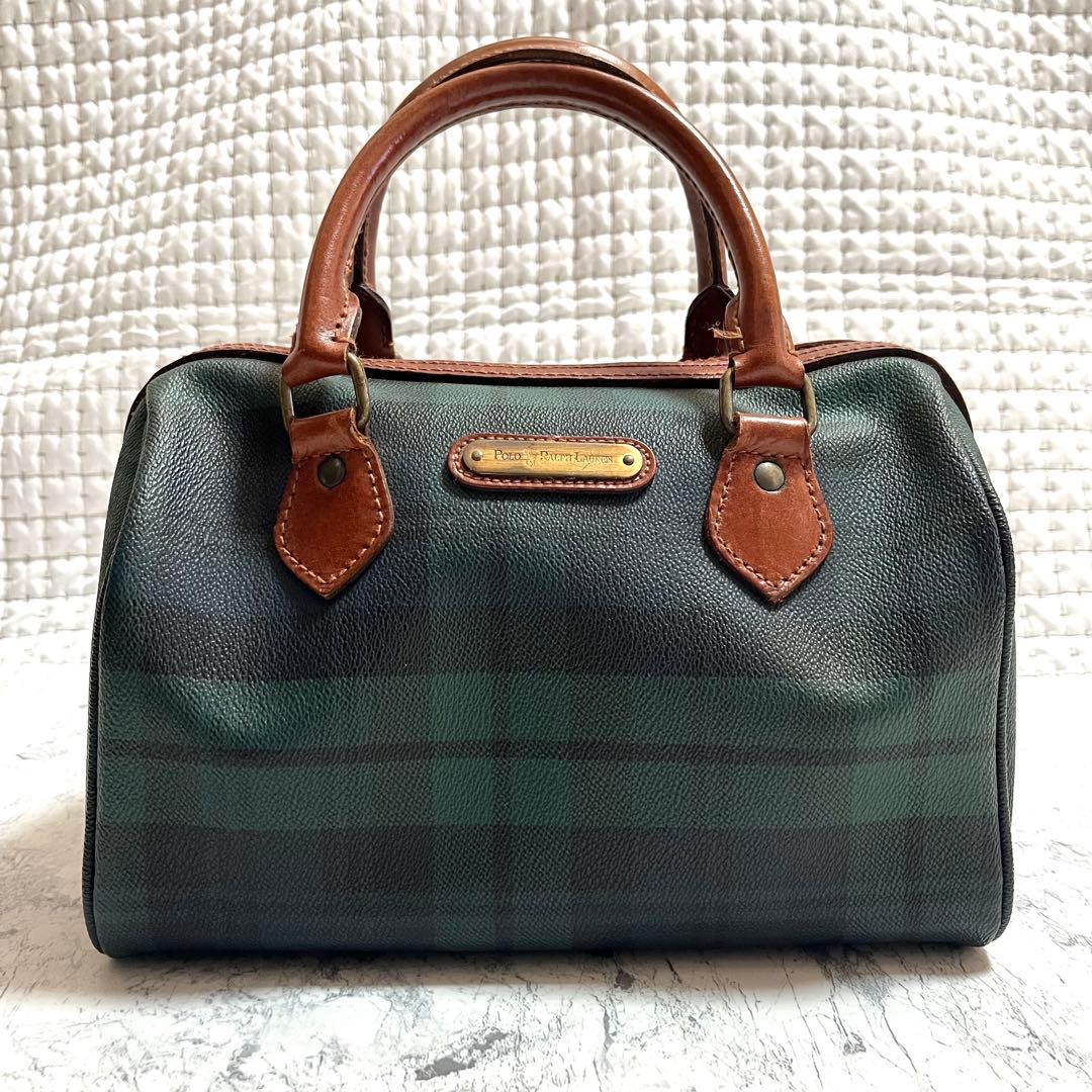 美品 Ralph Lauren ラルフローレン ボストンバッグ ブラックウォッチ