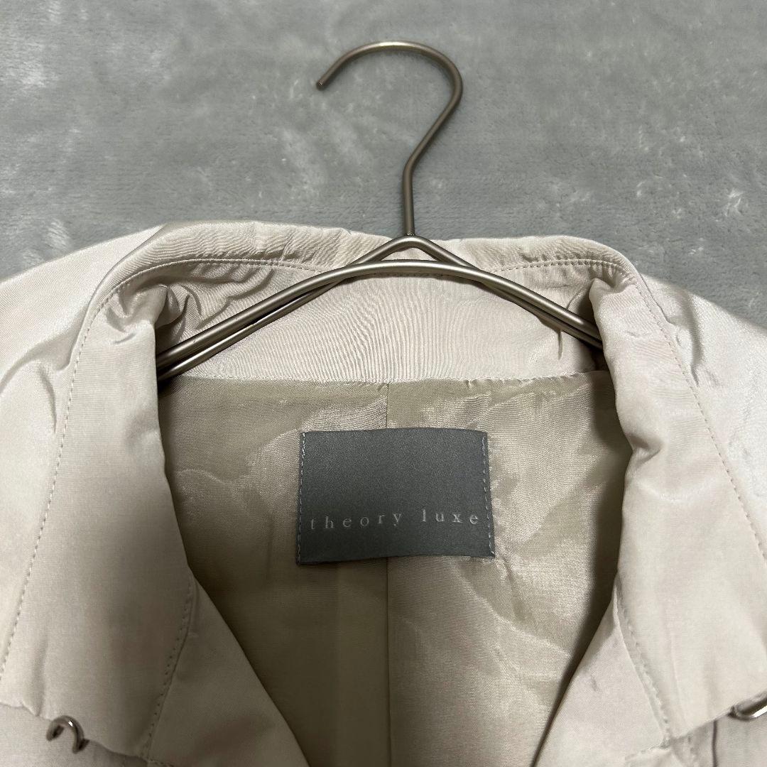 特価 美品✨️セオリーリュクス トレンチコート　42 ビッグカラー 大きいサイズ