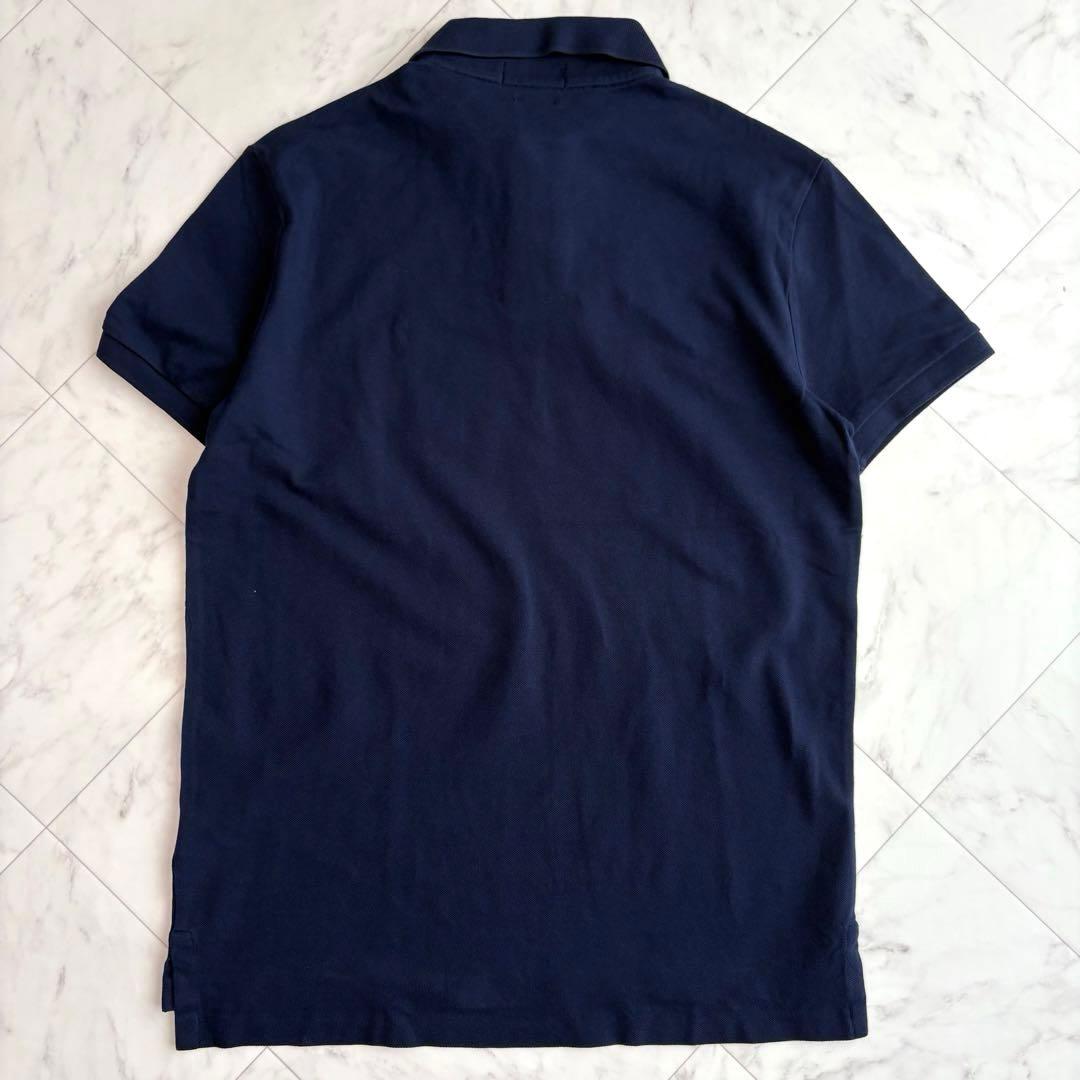 新品タグ付き【ラルフローレン】ポロシャツ　半袖　ポニーロゴ　ゆったり　紺　L
