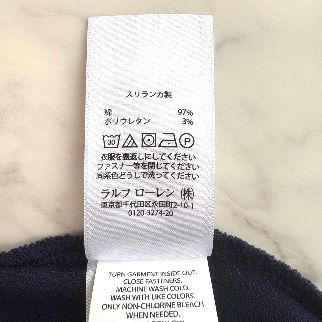 新品タグ付き【ラルフローレン】ポロシャツ　半袖　ポニーロゴ　ゆったり　紺　L