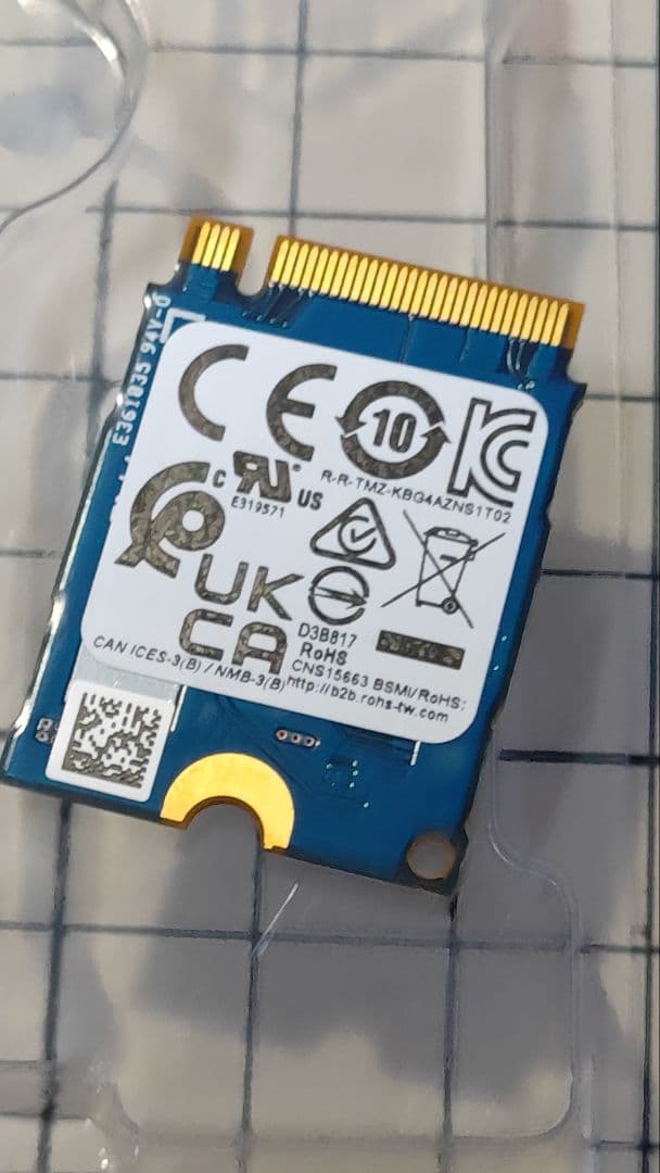 内蔵型SSD NVMe M.2 SSD KIOXIA 512GB 2230