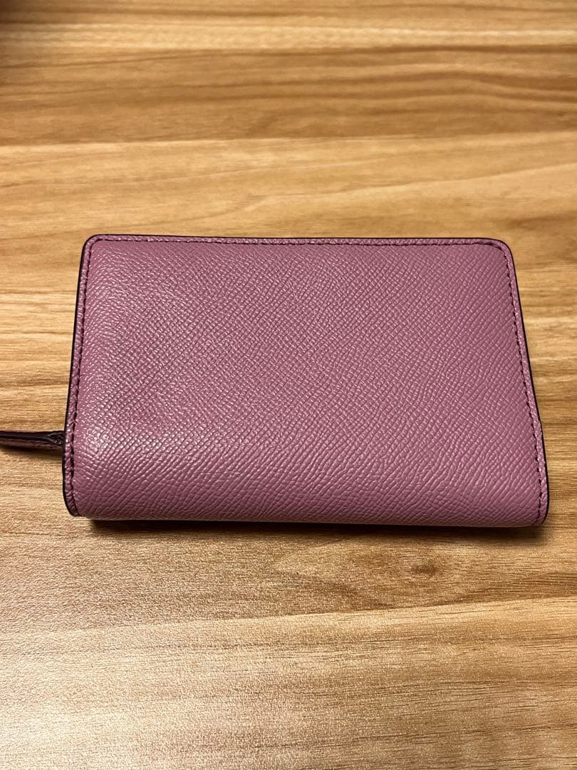【最終値下げ】COACH パープル 二つ折り財布