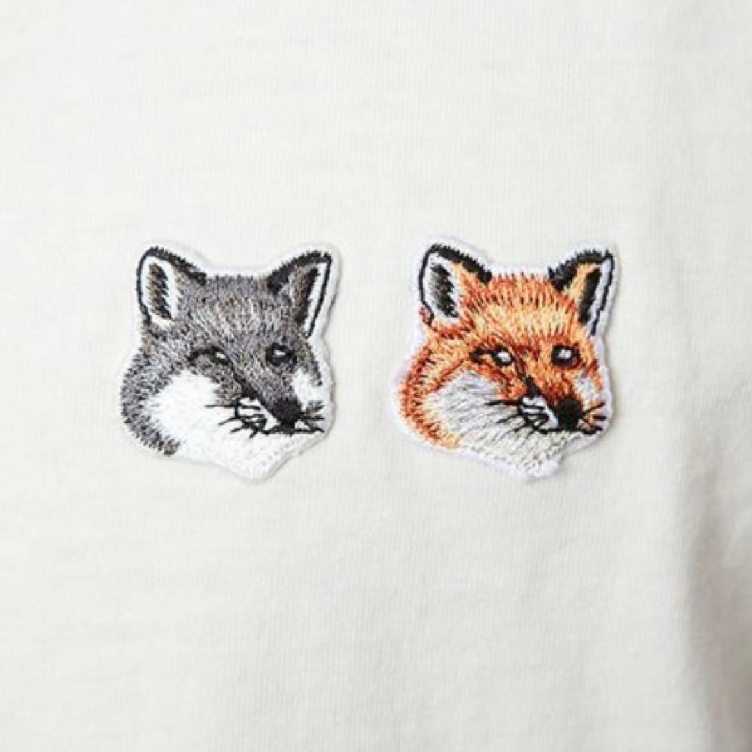 MAISON KITSUNÉ ダブルフォックスヘッド 半袖Tシャツ