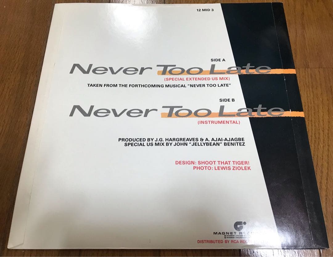 洋楽 Sinitta - Never Too Late / Original UK12