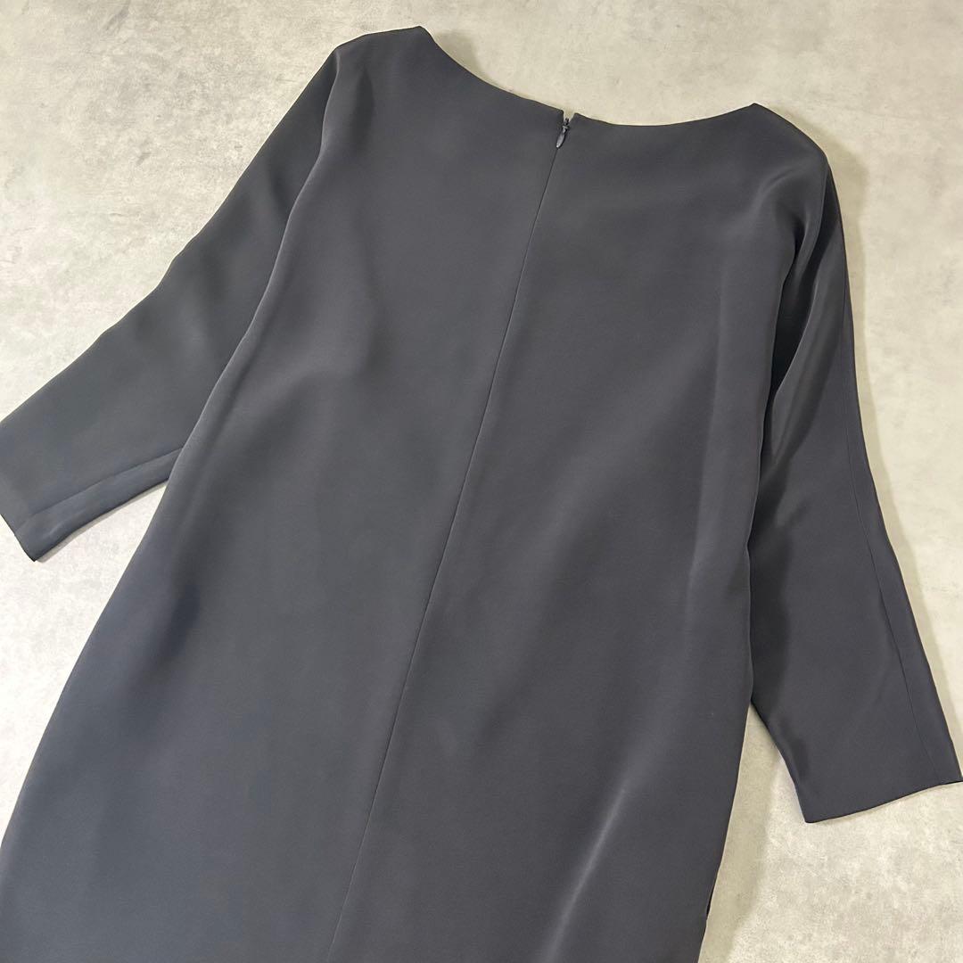 【UNITED ARROWS】上品シルエット 七分袖ワンピース 36 S〜M相当