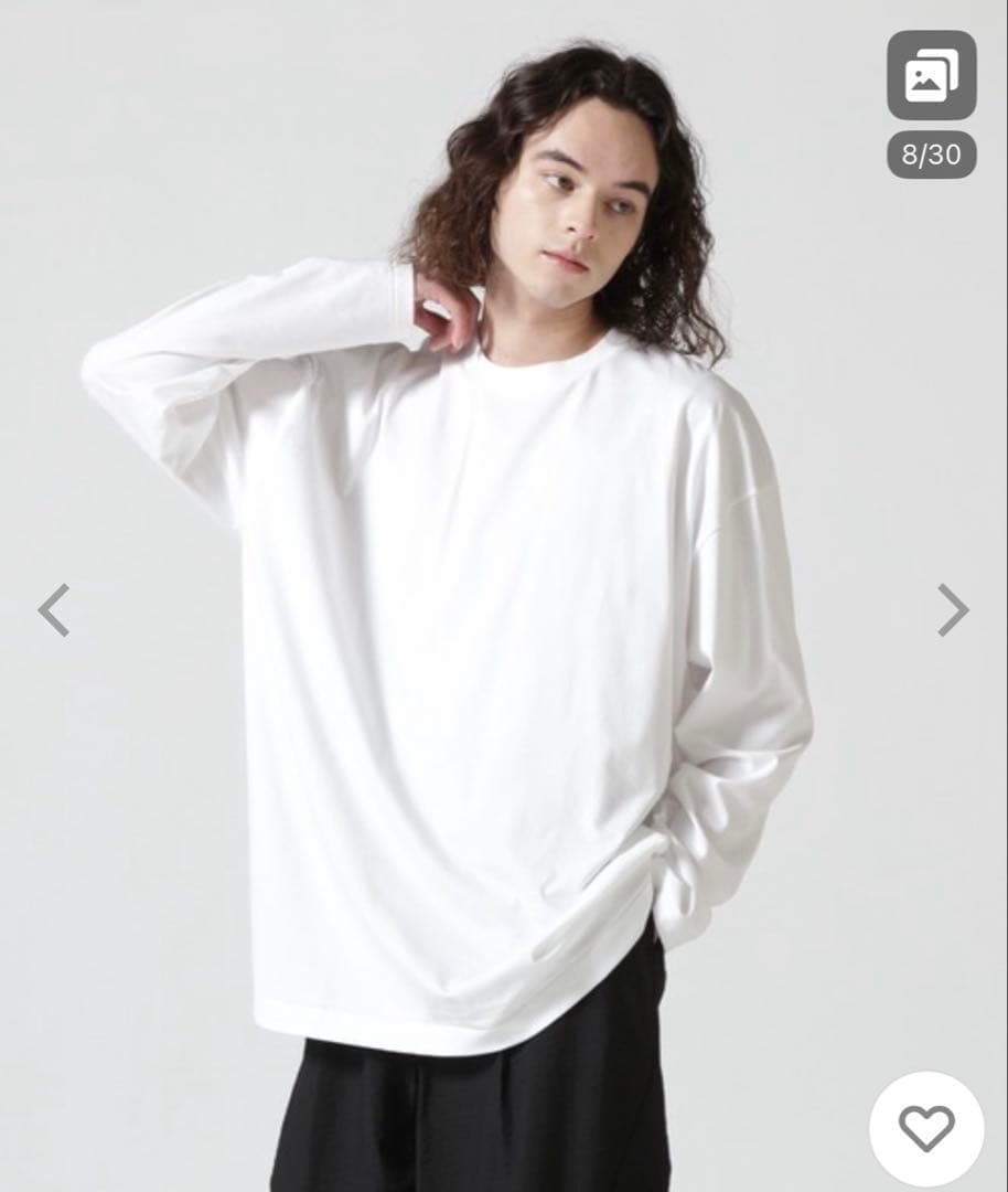 トップス ATON SUVIN60/2 | OVERSIZED L/S T-SHIRT