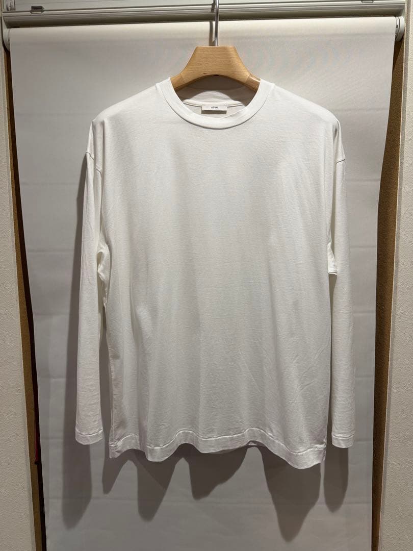 トップス ATON SUVIN60/2 | OVERSIZED L/S T-SHIRT