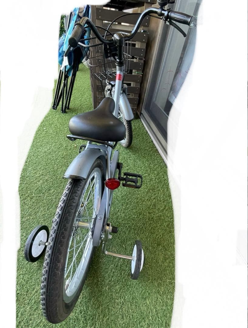 ウェルビー 18インチ 子供用自転車 美品　グレー