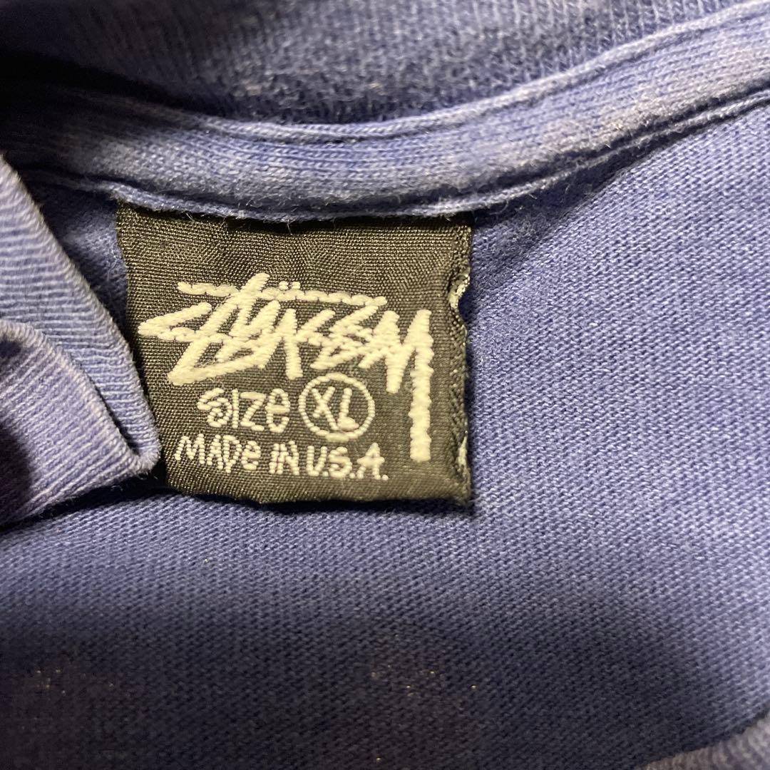 T*K様 レア　80's 黒タグ　stussy キングピン　ネイビー　XL
