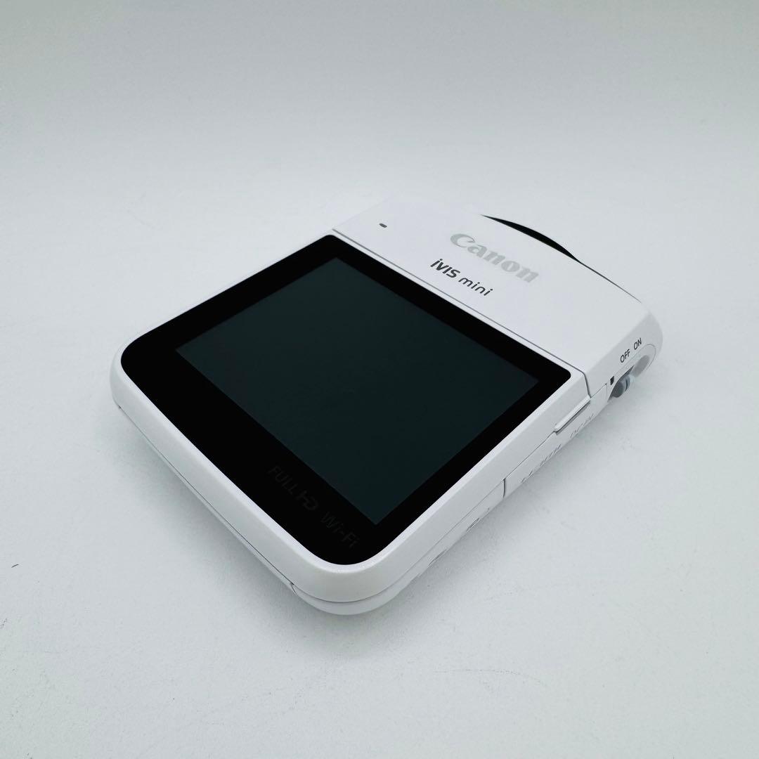 【美品】CANON IVIS mini ホワイト デジタルビデオカメラ