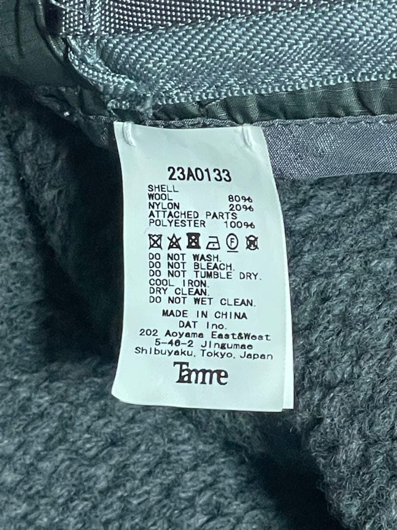 Tamme 23aw ウールニット ビーニー