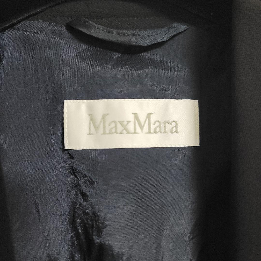 最上級✨MaxMara 白タグ テーラードジャケット ブラック トリアセテート