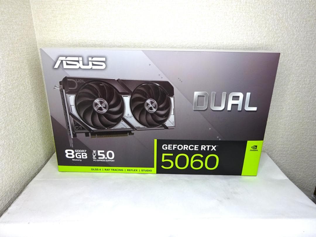 新品RTX5060 ASUS DUAL 8G AI ゲーミング DDR7 正規品