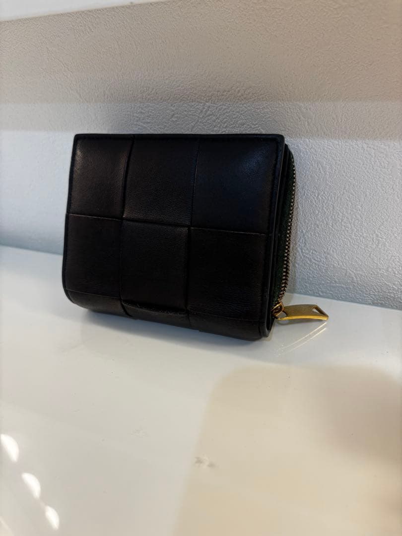 BOTTEGA VENETA ブラック 二つ折り 財布 カセット
