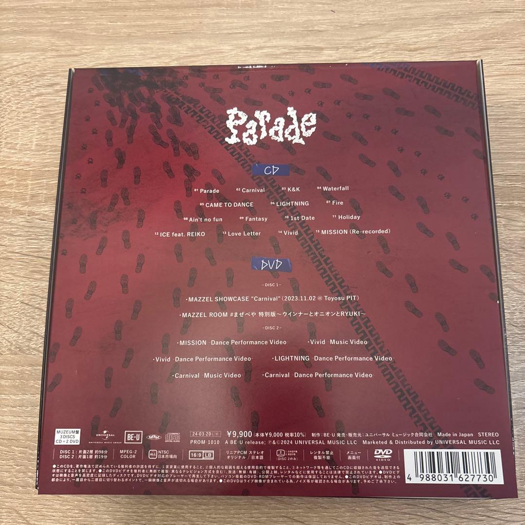 MAZZEL Parade MUZEUM盤 CD+2DVD