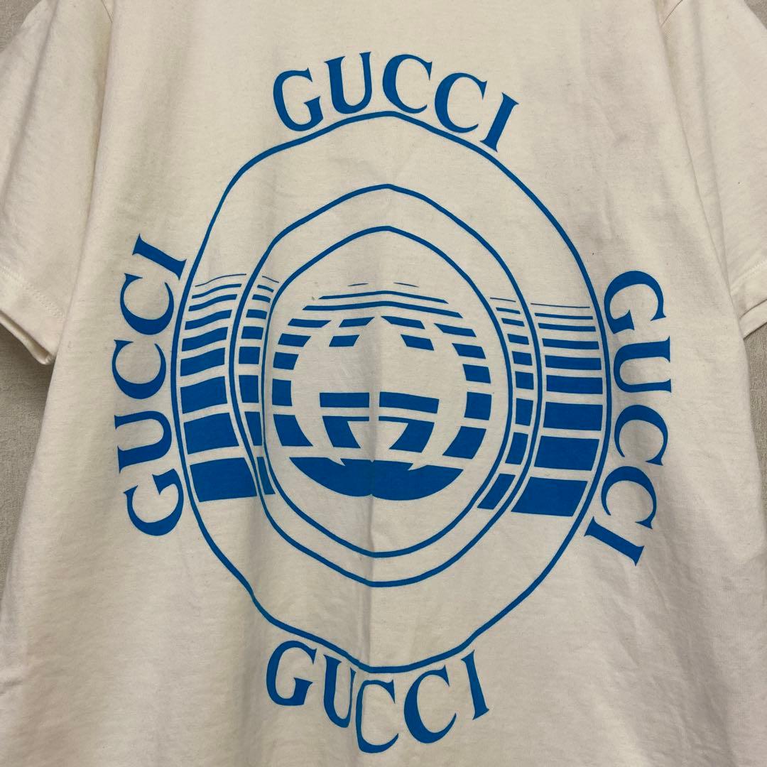 GUCCI グッチ⭐️ サークルロゴTシャツ XSサイズ 白系 メンズ