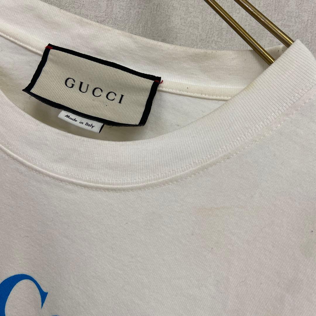 GUCCI グッチ⭐️ サークルロゴTシャツ XSサイズ 白系 メンズ