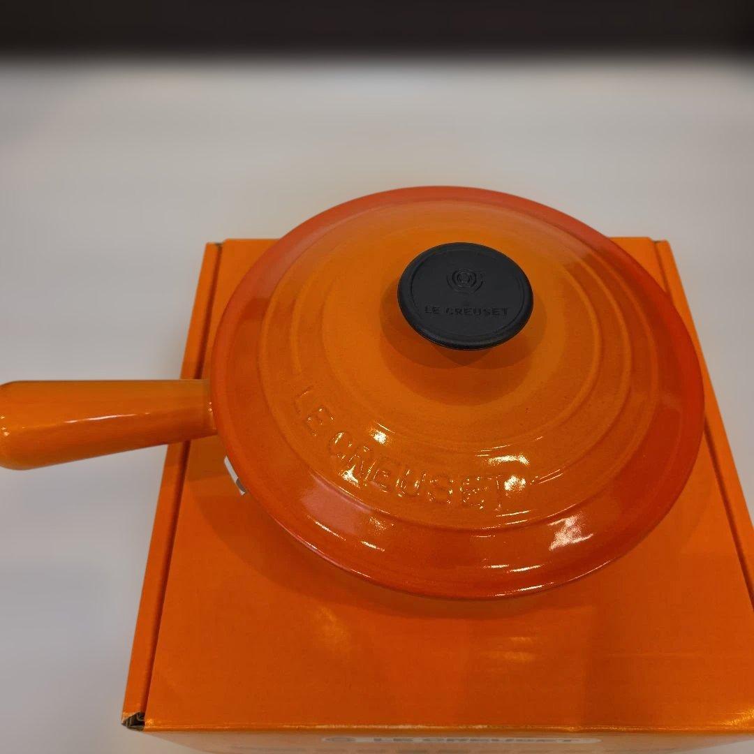LE CREUSET ル・クルーゼ オレンジ 片手鍋 ソースパン 18cm