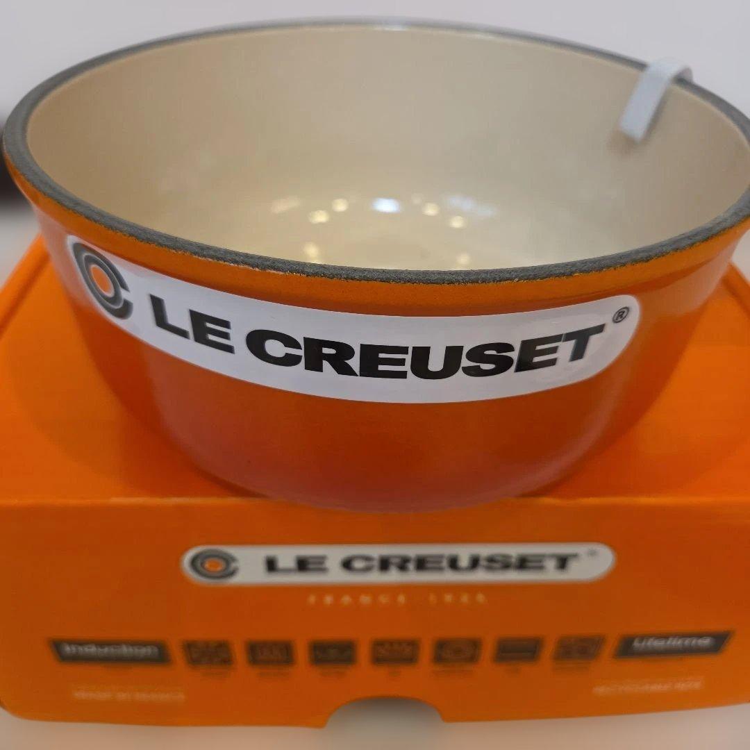 LE CREUSET ル・クルーゼ オレンジ 片手鍋 ソースパン 18cm